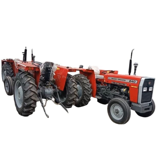 Massey Ferguson MF 240 2WD compact tractor front and rear view